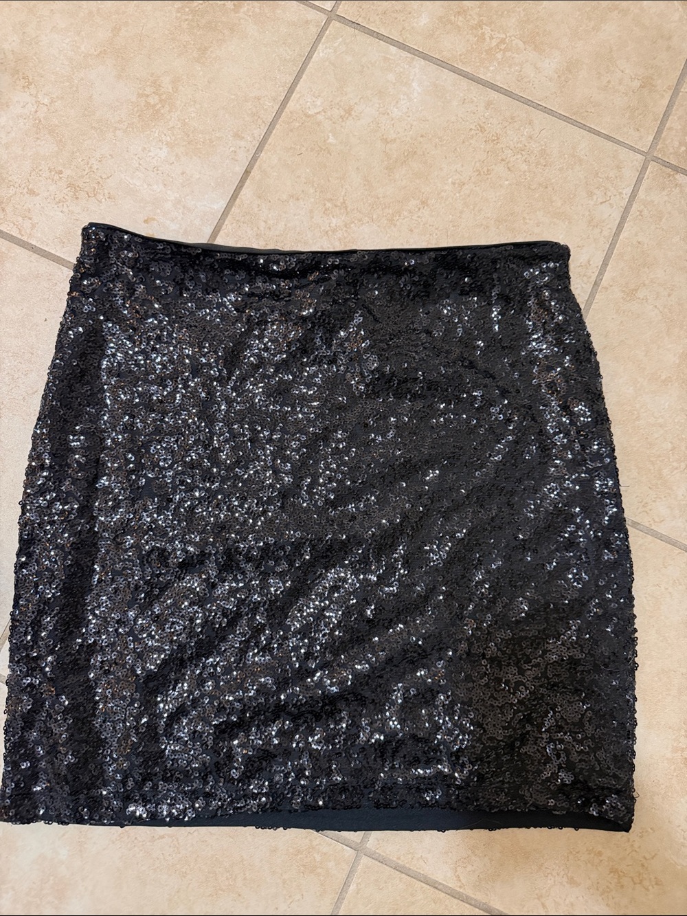 NWOT Divided Black Sequin Mini Skirt - Elegant Party Skirt size medium
